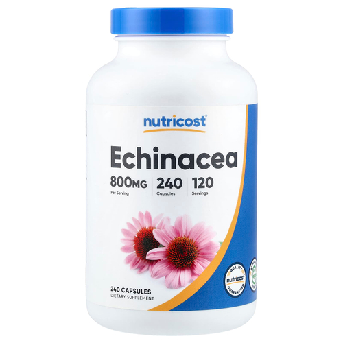 Nutricost, эхинацея, 240 капсул (400 мг в 1 капсуле)