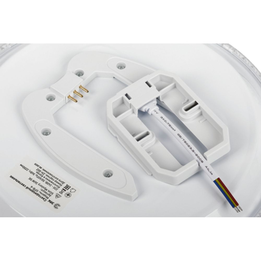 Светильник потолочный светодиодный ЭРА Классик без ДУ SPB-6 Slim Mystery 36W-5К 5000K | Светильники SPB-6 без ДУ