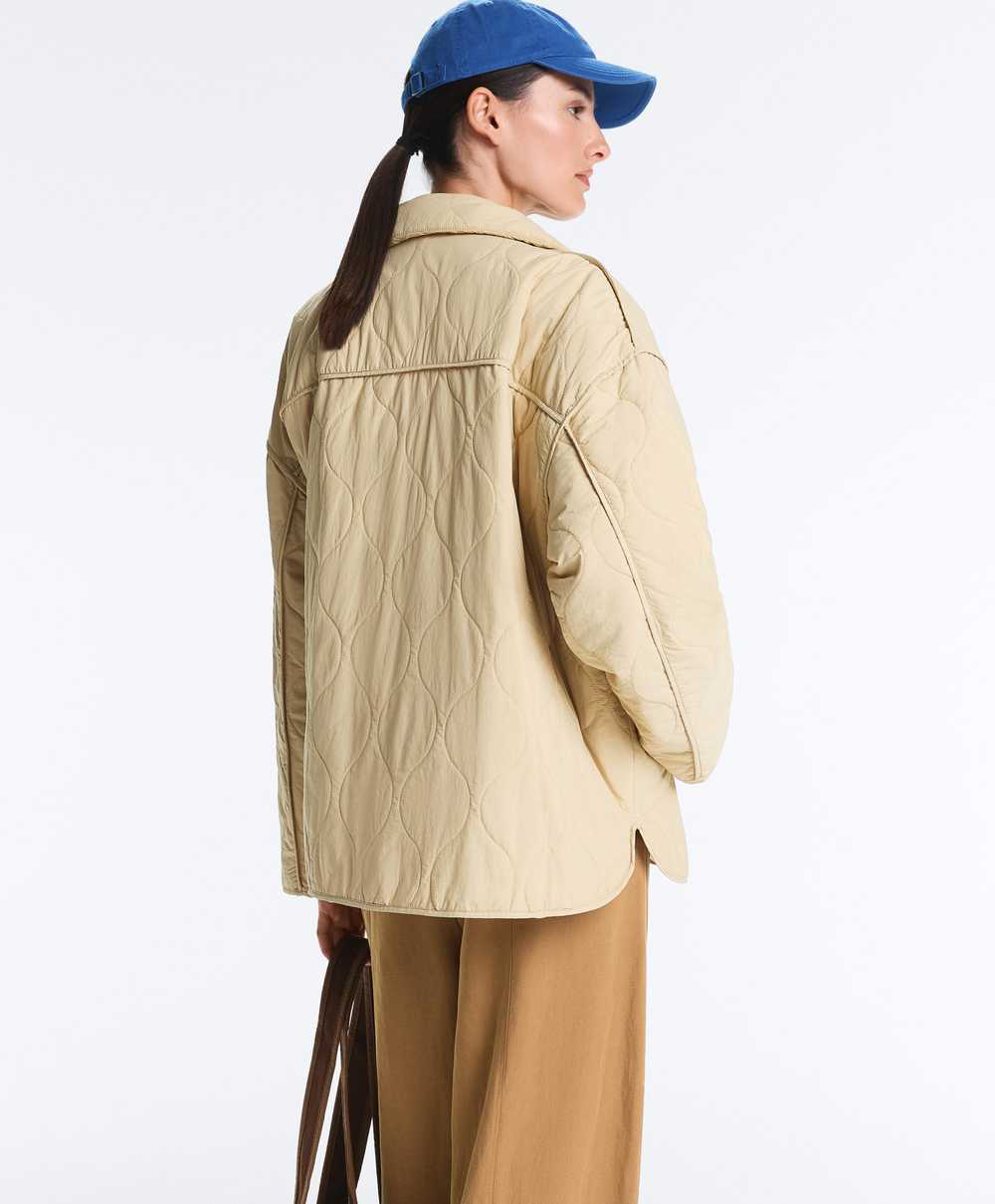 Oysho Утепленная водоотталкивающая куртка FELLEX® AEROGEL, бежевый