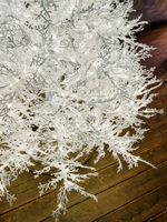 Искусственная белая елка с гирляндой встроенной «Normandia» Нормандия (коралловые ветки) от 2,1 м до 2,4 м