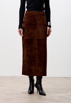 Юбка из натуральной замши