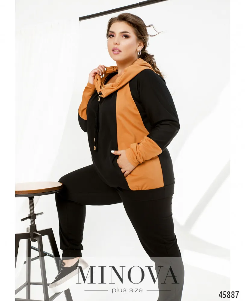 Костюм 8-317-горчица-черный Minova