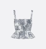 Топ Dioriviera с принтом Toile de Jouy Sauvage от Dior