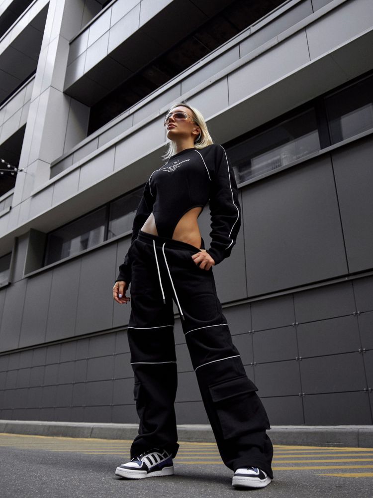 Брюки-карго из футера Universe