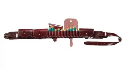 Патронташ VEKTOR кожаный, на 25 патронов к12