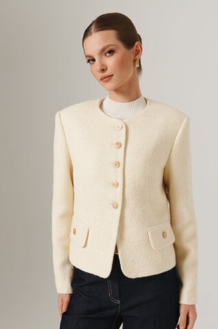 1888 Жакет женский (сливочный)