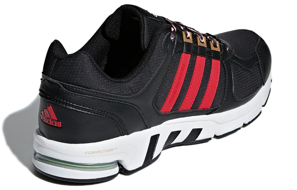 Adidas Equipment 10 CNY EQT comfortable sports shock absorption, non-slip wear-resistant low-top marathon running shoes for men and women with the same black and red