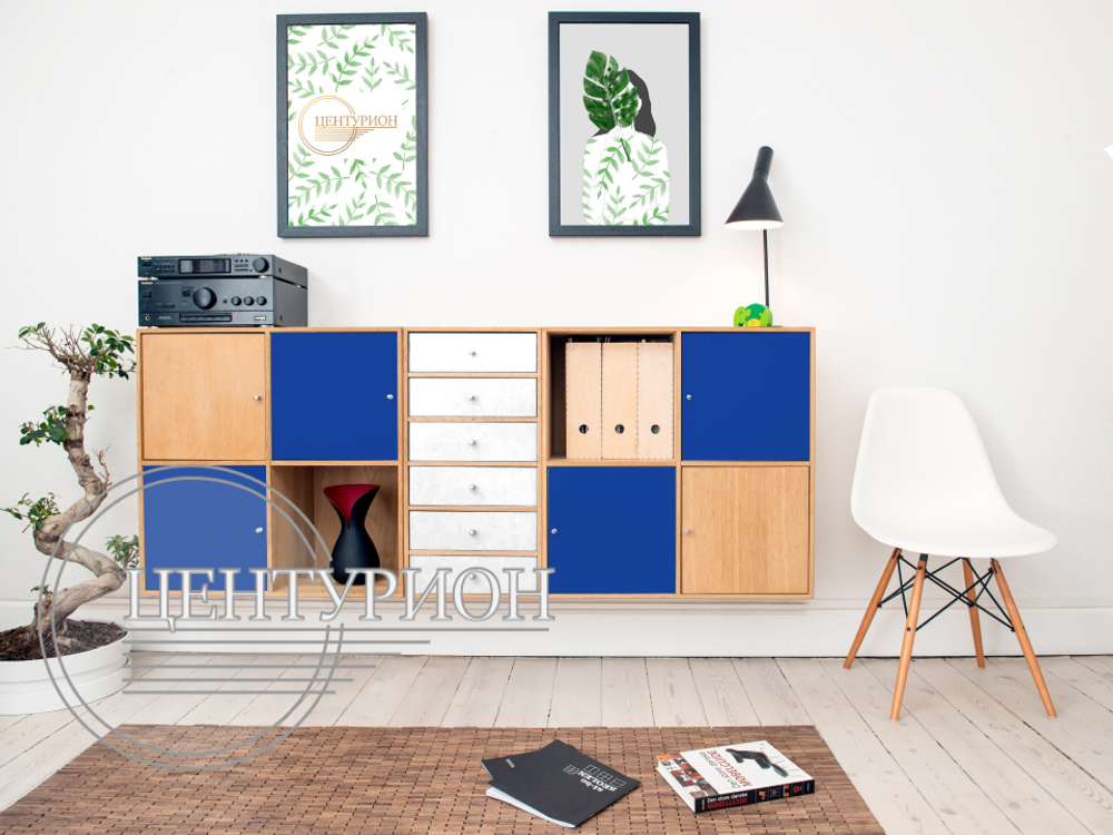 Пленка самоклеящаяся Синяя 2010 450x7000 мм