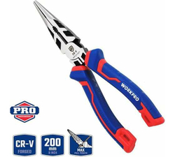 Длинногубцы WORKPRO 200 мм, 8 дюймов, CR-V WP231021