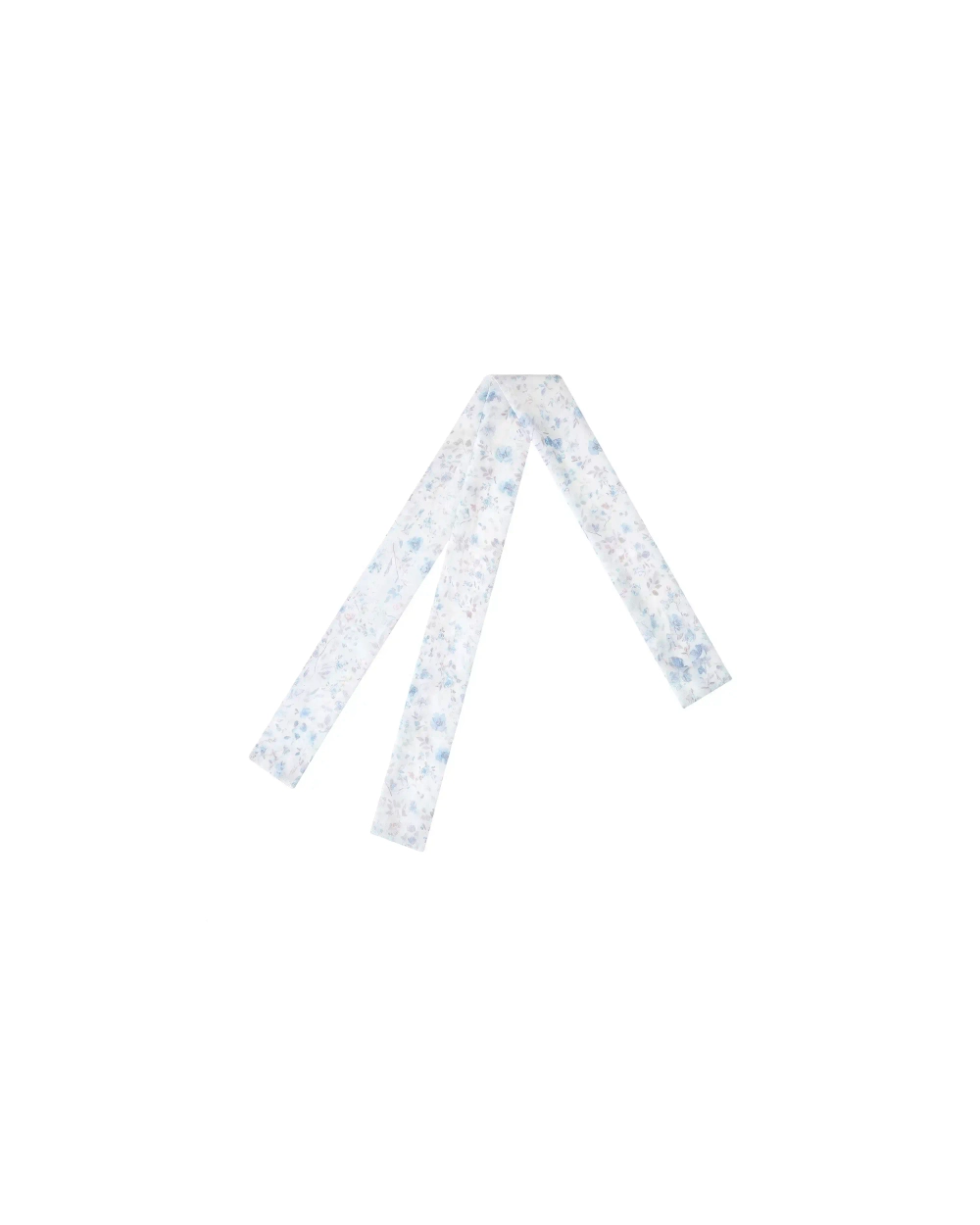 Луана (Luana), лента из молочного шифона с цветочным принтом