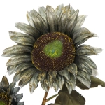 Искусственные цветы «FLOWERS GLAMOUR» 63см Подсолнухи 2 цветка зеленые