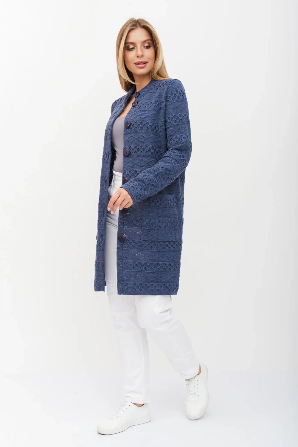 Кардиган 351685/джинс