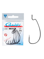 Крючки офсетные Gamakatsu Worm OFFSET EWG HOOKS BLACK размер 1/0 (упк.6шт.)