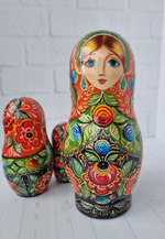 Матрёшка цветочная 21см 5мест