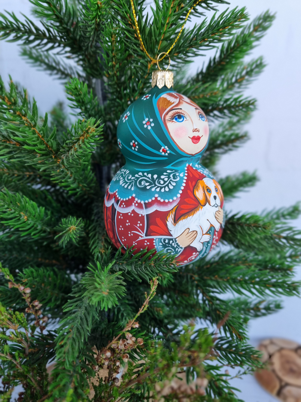 Матрешка стеклянная Дашенька