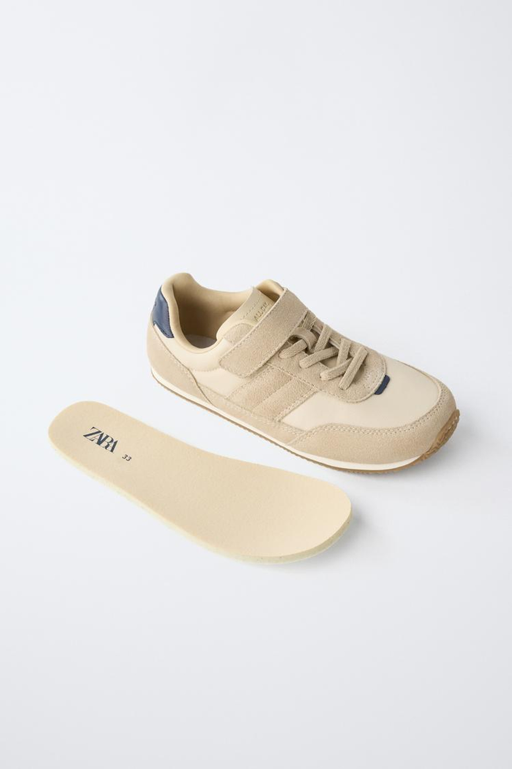 ZARA СПОРТИВНЫЕ КРОССОВКИ BAREFOOT, ЭКРЮ