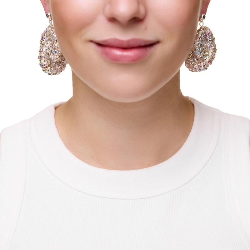 Серьги Бриллиантовая Шина – Серебро