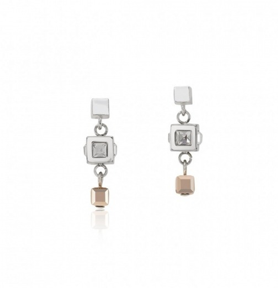 Серьги Coeur de Lion Silver-Rosegold 5037/21-1723