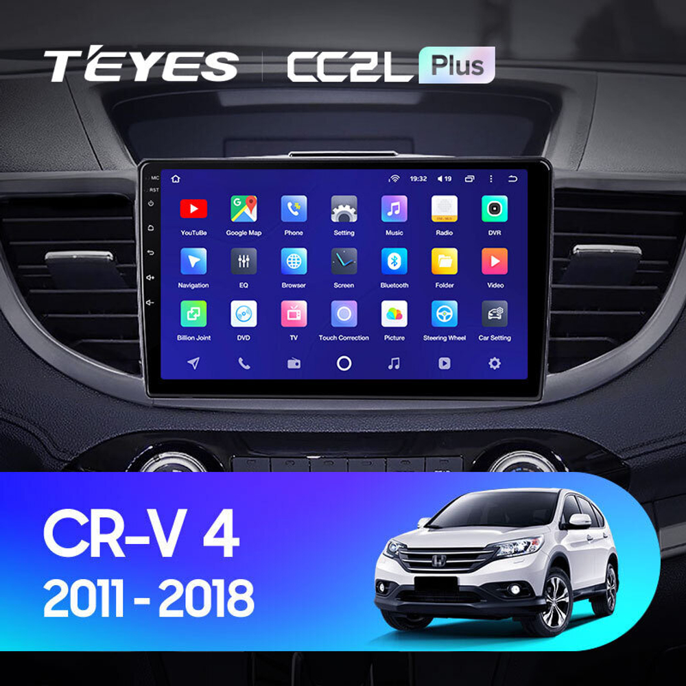 Teyes CC2L Plus 10.2" для Honda CR-V 2011-2018