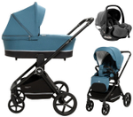 Коляска 3 в 1 Sweet Baby Cupola New + автокресло Premier Grey Ocean Green