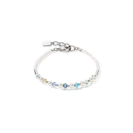 Браслет Coeur de Lion Princess Light Blue 6022/30-0720 цвет голубой, серебряный