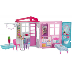 Barbie Dollhouse складной кукольный домик FXG54