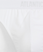 Мужские трусы слипы спорт Atlantic, набор 3 шт., хлопок, белые, 3MP-094