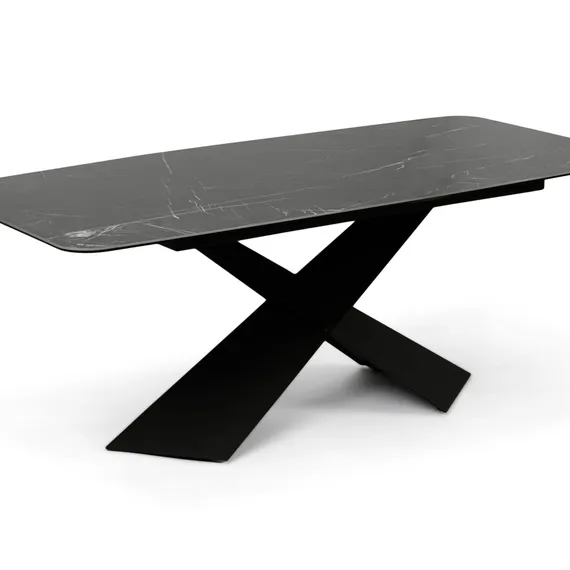 Обеденный стол Reagan 200х100 см, черная керамика