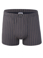 Клетчатые боксеры из высококачественного хлопка (Размер: XXL) (Цвет: черный)