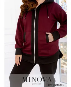 Костюм 17-275-Черный-марсала Minova