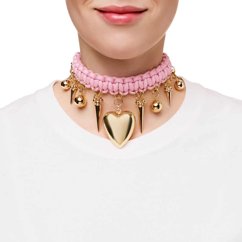 Колье Любовники – Золото, Розовое