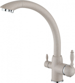 15003-B Смес. для кухни под фильт. выс. С-обр. (СВЕТ. БЕЖ.) ViEiR (10/1шт)