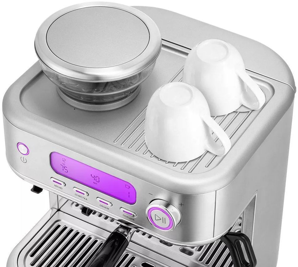 Кофемашина Kitfort КТ-7113 1480Вт нержавеющая сталь