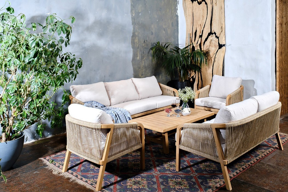 Стол садовый кофейный из акации RIMINI