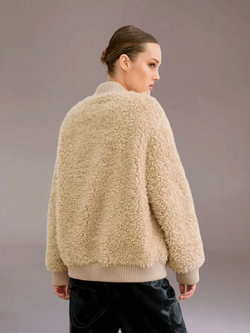 Куртка бомбер из шерсти, SilverFox (арт.S2302-001)