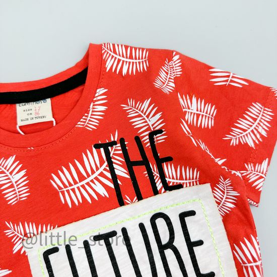 Комплект хлопковый "Future" терракот/черный