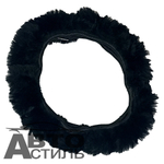 Оплетка на руль круглая Coolpart MAXIMAL Австралия (38*38) - МЕХ - AB-BL черная