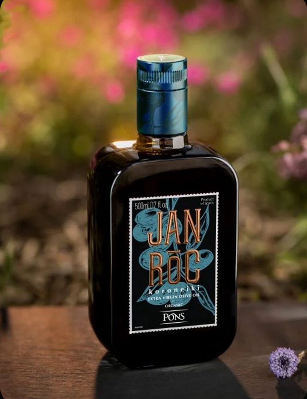 Оливковое Масло испанское PONS JANIROC Koroneiki Organic (Bio) Extra Virgin, 500 мл Испания, КАТАЛОНИЯ