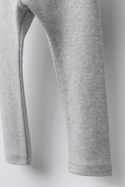 ZARA БАЗОВЫЕ ЛЕГИНСЫ С ЛОГОТИПОМ, СЕРЫЙ