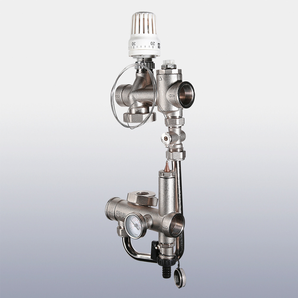 Насосно-смесительный узел VALTEC VALMIX, без насоса, монтажная длина насоса 130 мм, для теплого пола