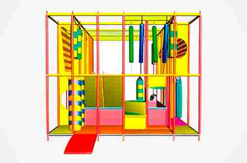 Детский игровой лабиринт с крышей «Карапуз» 5,66×3,69×3,3 м