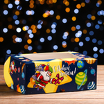 Упаковка для капкейков "Космический Новый год", 6 ячеек, 25*17*10 см