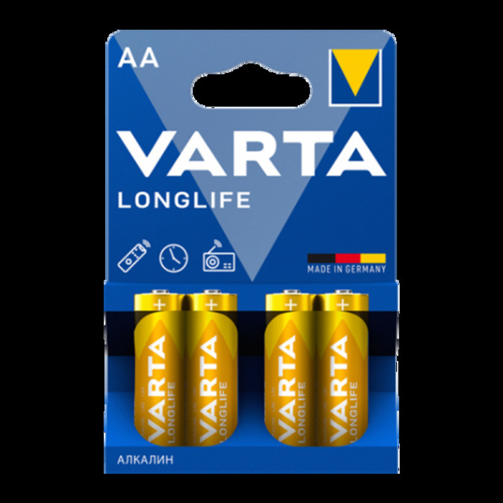 Элемент питания VARTA LONGLIFE LR6 BL4 4106 упак.4 шт.