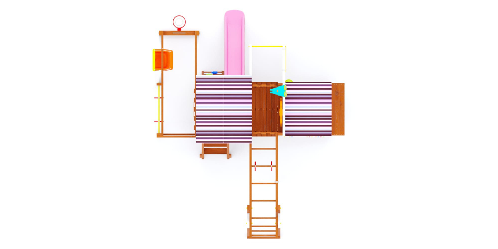Детская площадка Савушка Тусун - 14 (розовый)