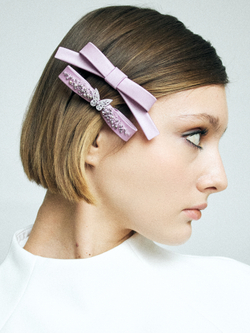 Бант "Стрекоза" XS сиреневый