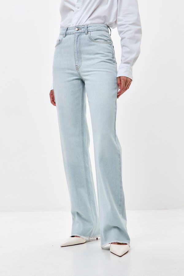 Джинсы Wide Leg голубого цвета