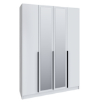 Шкаф Мадрид 1,6 с зеркалом белый