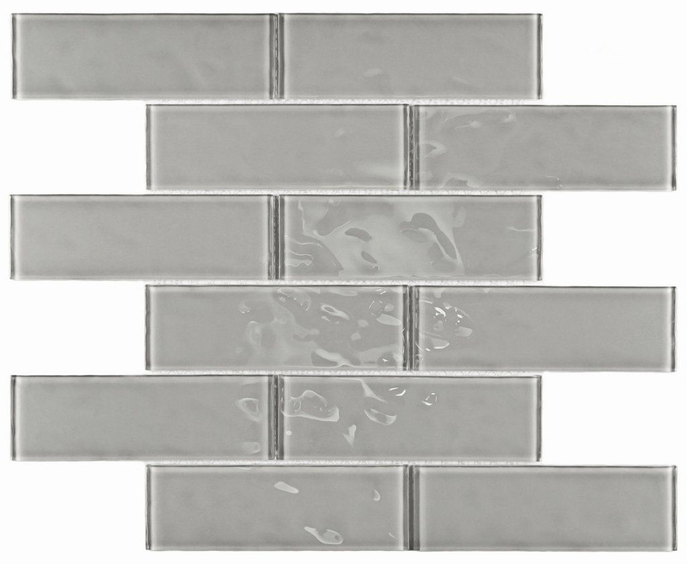 Мозаика стеклянная Rumba Grey/Румба серый (148х48) 300х300х4 мм (шт) > Сток