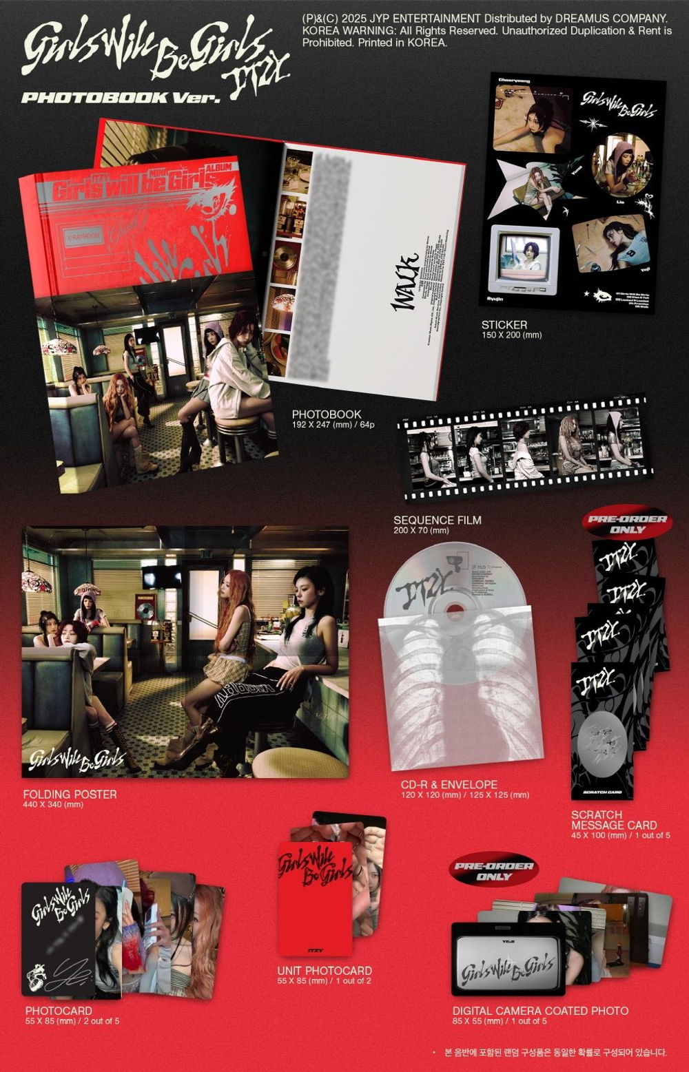 Альбом ITZY - GIRLS WILL BE GIRLS PHOTOBOOK Version