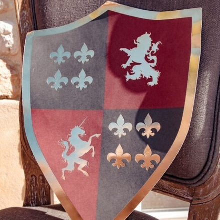 Подложки на стол в форме щита "Рыцари" 4 шт.